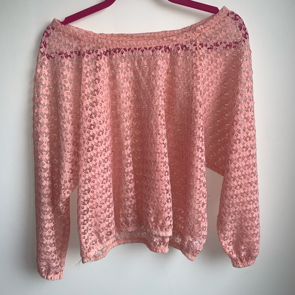 Pink Sheer Top